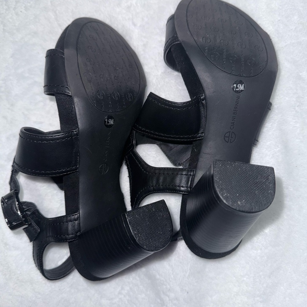 Giani Bernini Black Strappy Heels - Picture 4 of 6